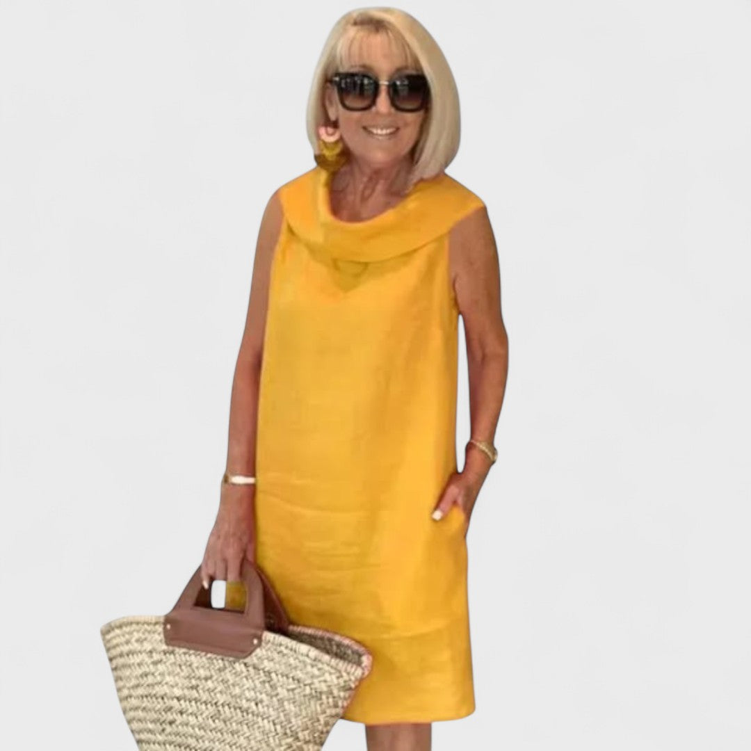 Perla - Šaty s Kulatým Výstřihem