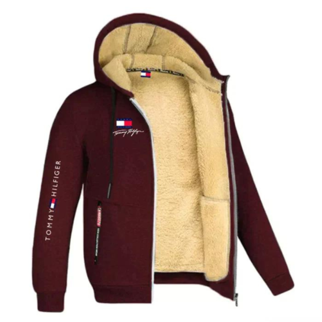 TՕⅯⅯҮ ᎻⅠᏞϜⅠᏀᎬᏒ | Klasická mikina s kapucí a celopropínacím zipem