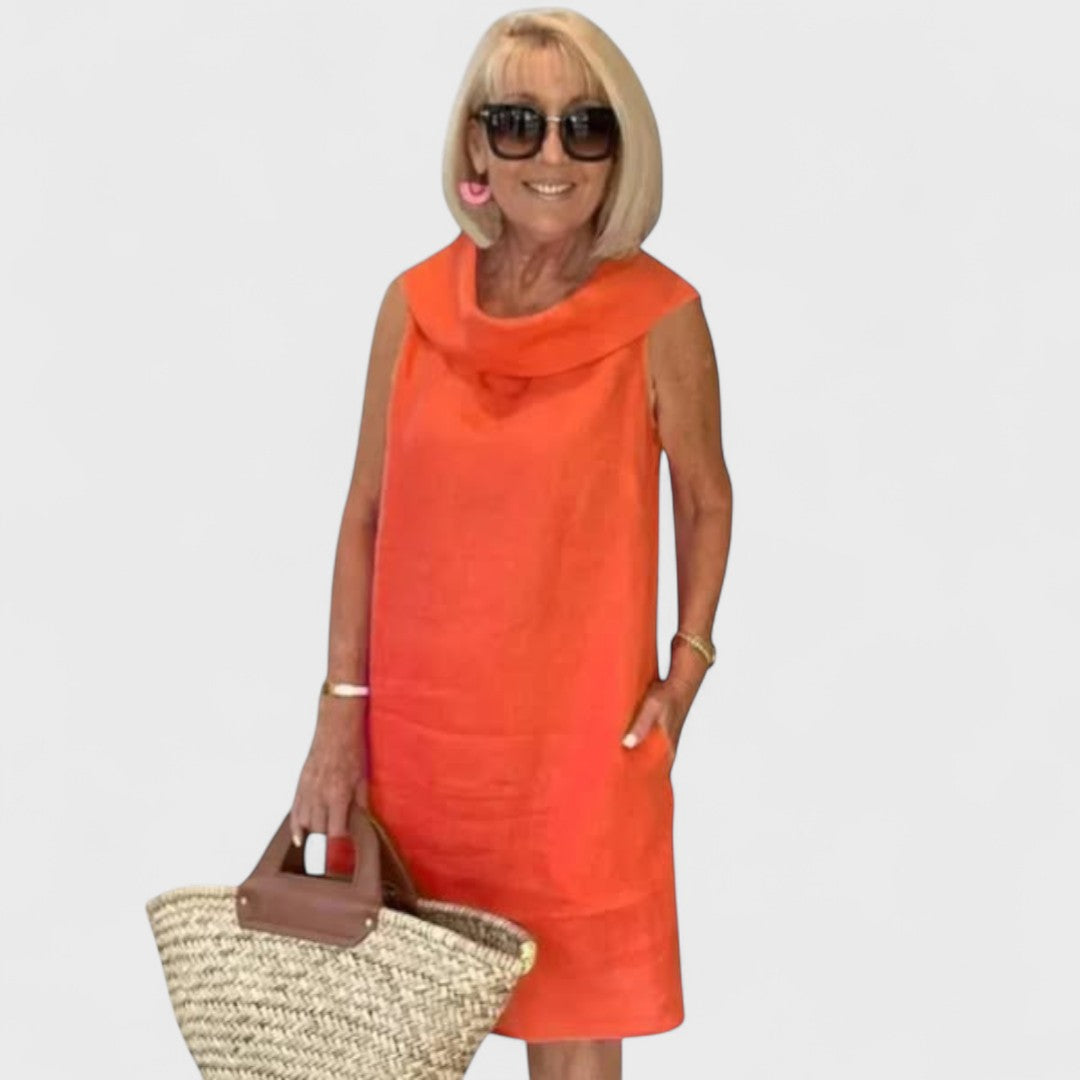 Perla - Šaty s Kulatým Výstřihem